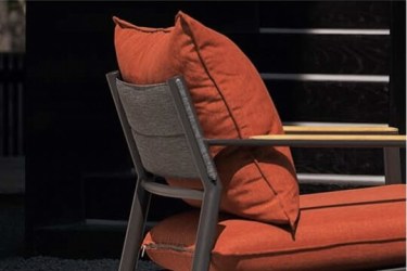 coussins terracotta fauteuil Monti couleurs du Monde