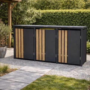 Abris poubelles en acier galvanisé