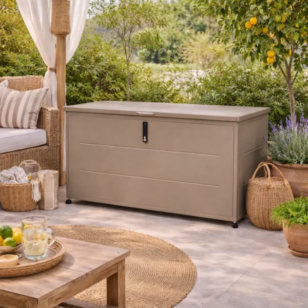 Coffre de rangement Couleurs du monde de couleur taupe