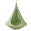 Tente suspendue hamac cocon vert avec structure suspendue, fauteuil cocon extérieur
